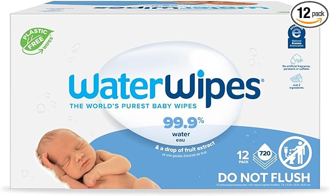 WaterWipes Plastic-Free Original Baby Wipes