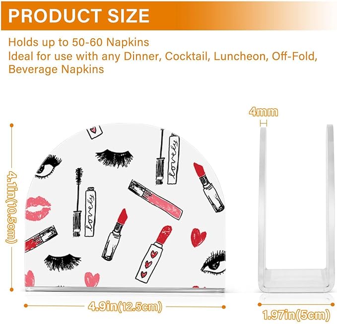 Napkin Holder Makeup-lipstick-eyelashes-beauty - Image 2