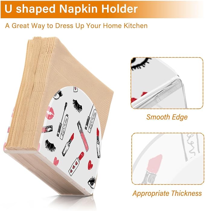 Napkin Holder Makeup-lipstick-eyelashes-beauty - Image 3